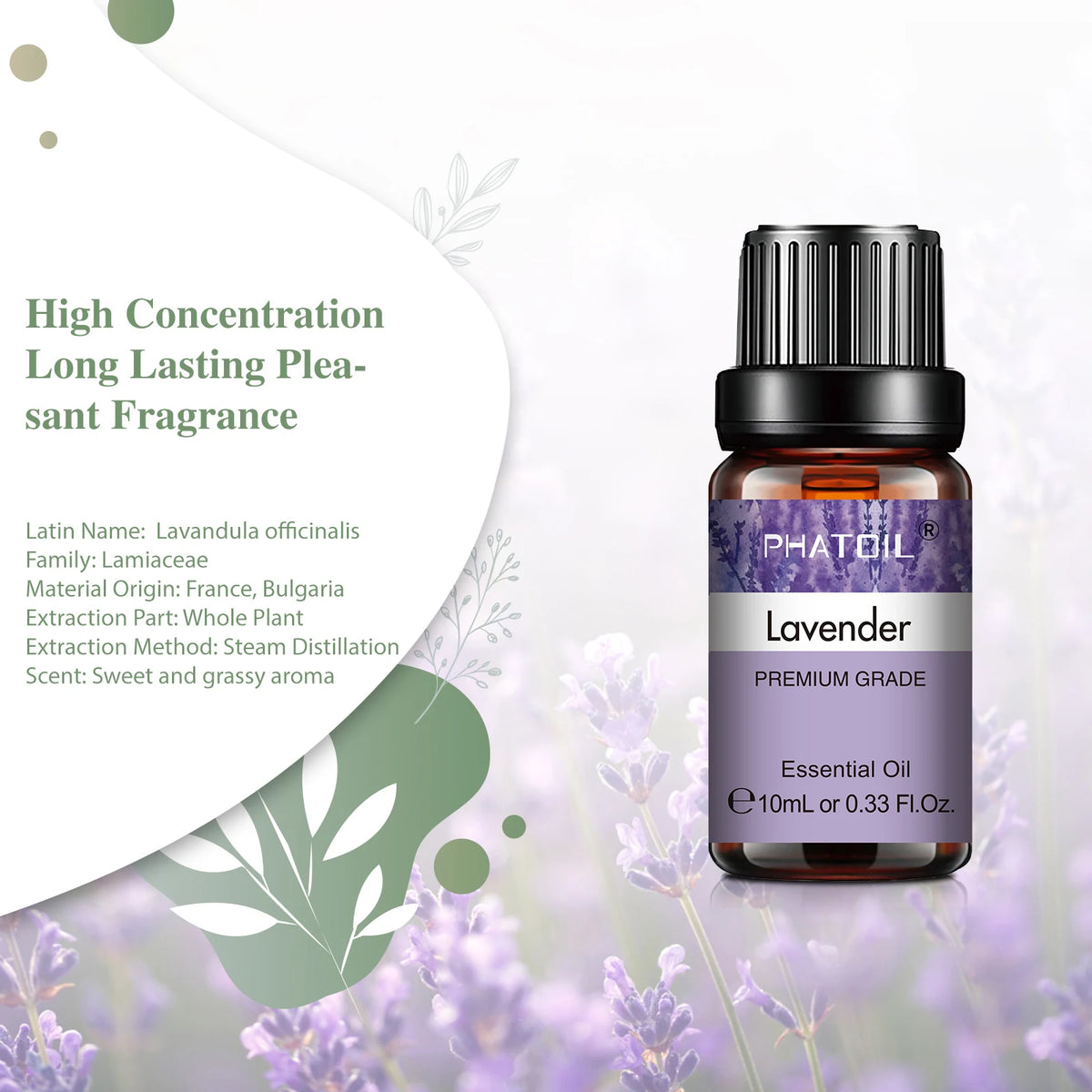 Aceites esenciales de plantas naturales 10 ml Lavanda/Eucalipto